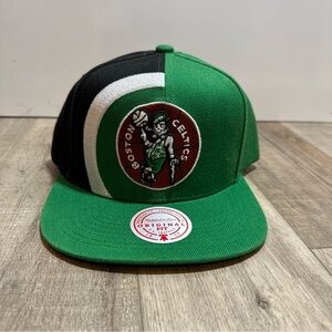 Boston Celtics Snapback Retroline Mitchell And Ness Adjustable Green/Black/White